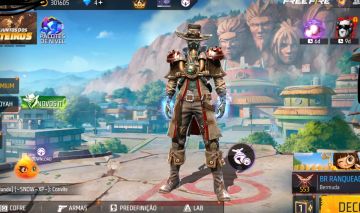 CONTA DE FF GEMADA STEAM PUNK+PRIME 6 + FREE FIRE+ PUNHOS + TOP CRIMINAL ROXO