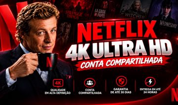 [PROMOÇÃO] NETFLIX 4K 30 DIAS CONTA COMPARTILHADA
