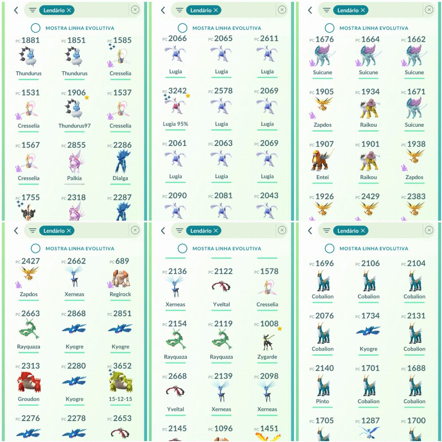 CONTA POKEMON GO ANTIGA