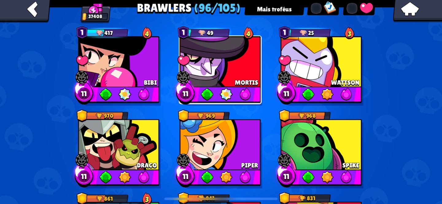 CONTA BRAWL STARS CRIADA EM 2019