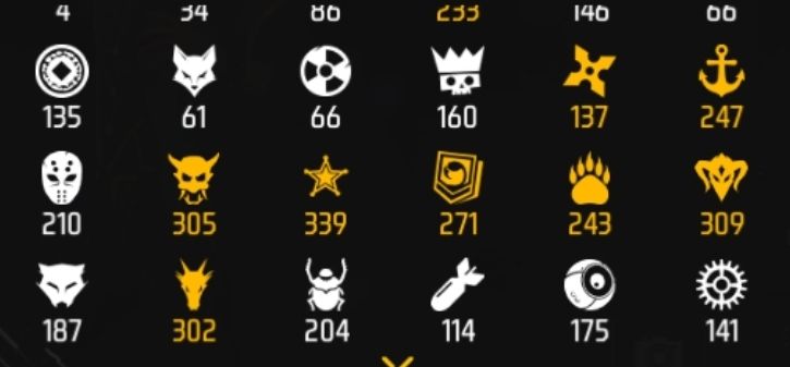 Contas de free fire gemadas com parcerias e passes antigos