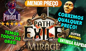 [MAIS BARATO] PATH OF EXILE | POE1 | LIGA THE MIRAGE E STANDARD MELHOR PREÇO