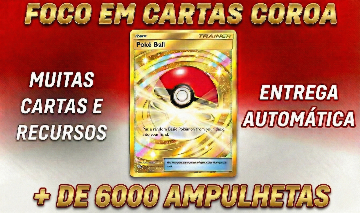 CONTAS POKÉMON TCG POCKET - COM CARTAS COROA + DE 6000 AMPULHETAS | ENTREGA AUTO