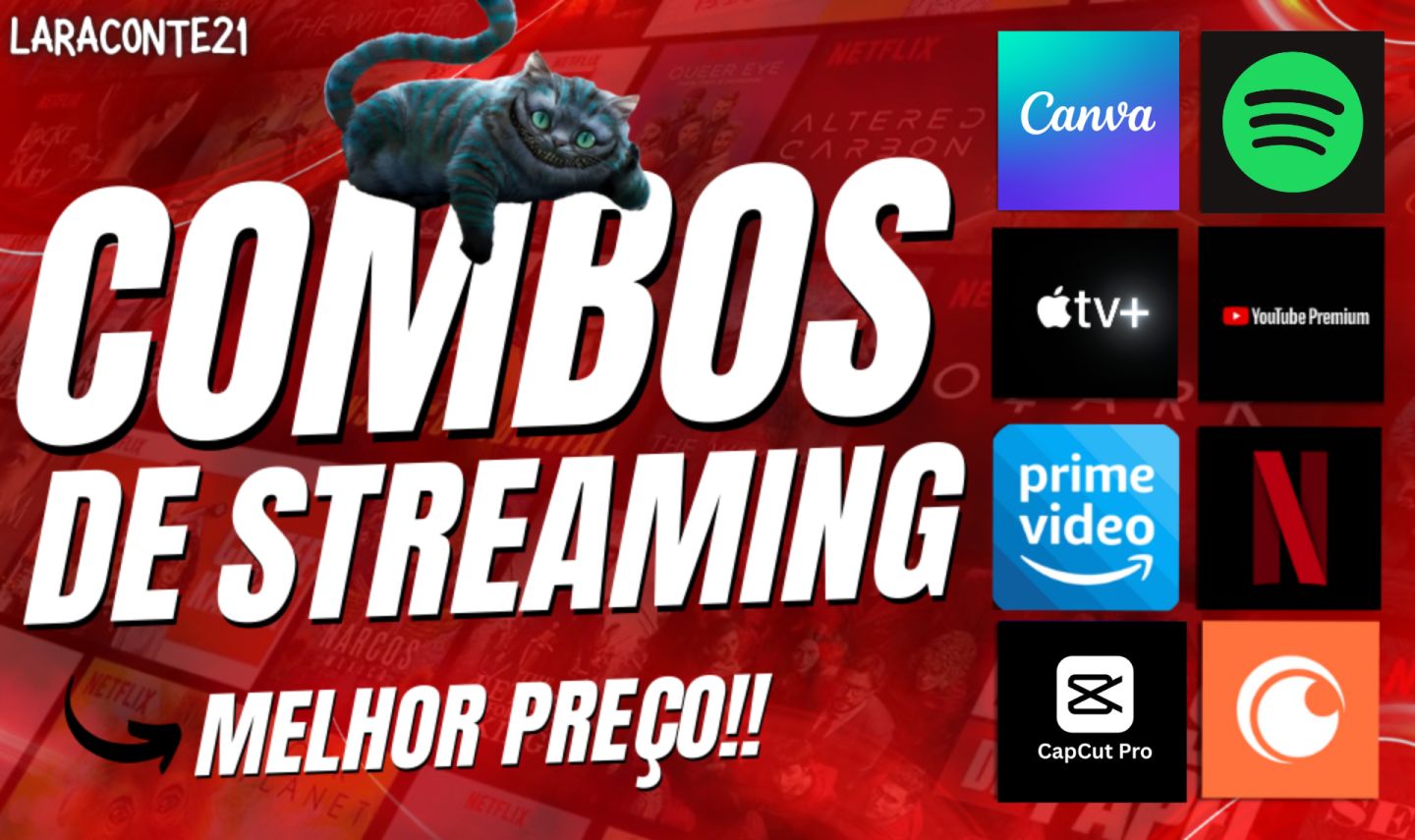 NETFLIX / APPLE TV / PRIME VIDEO /CRUNCHYROLL/ CANVA/CAPCUT/YOUTUBE/ SPOTIFY/UFC