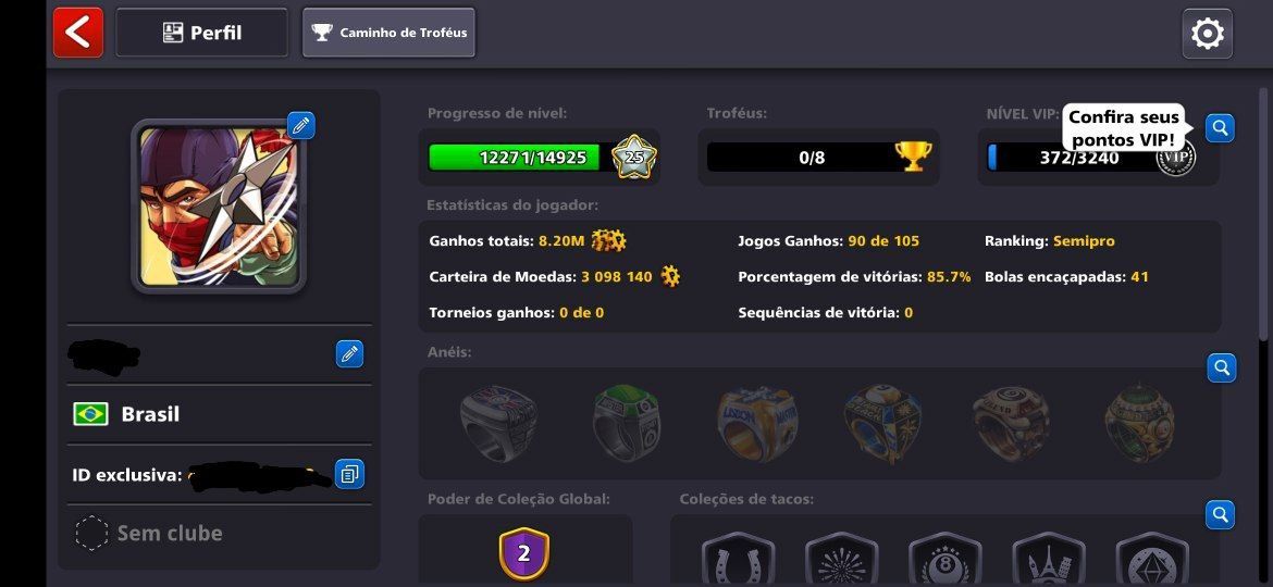 [MENOR PREÇO] - CONTAS 8 BALL POOL COM FICHAS/TACO/CASH - [ENTREGA AUTOMÁTICA]