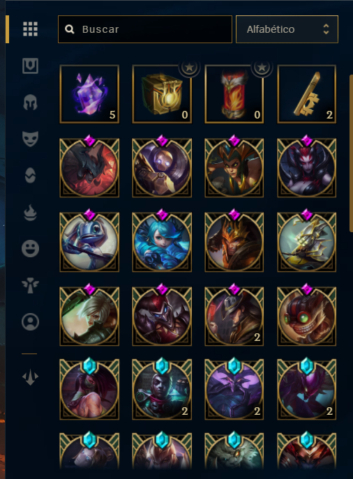 Conta lol D2, 949 skins.