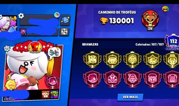 CONTA BRAWL 130K | 46 BRAWLERS 2K (PRESTÍGIO 2) | EMAIL PROPRIO