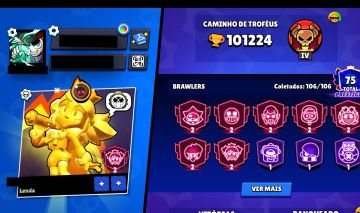Conta de Brawl Stars - 100K Troféus - Valor Negociável