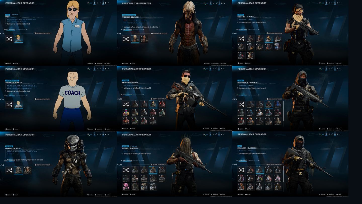 CONTA WARZONE NÍVEL 900+/ T800/ GORDÃO/ IRRIDESCENT MP E WZ/ MUITOS ITENS RAROS