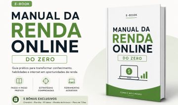 MANUAL DA RENDA ONLINE DO ZERO | EBOOK + 5 BÔNUS | GUIA PRÁTICO