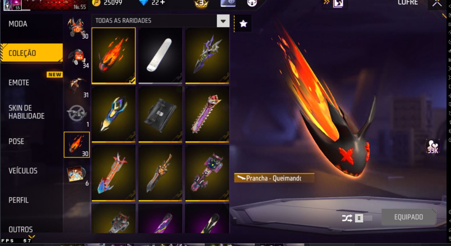 Conta Free Fire FULL ACESSO