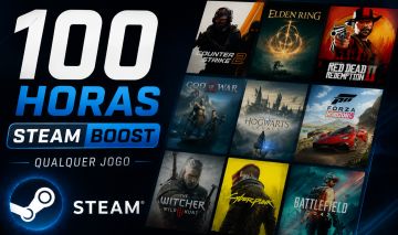 100 HORAS HORAS BOOST, QUALQUER JOGO STEAM!!!!!!