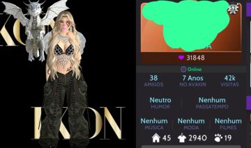Conta feminina Avakin life lv52 (7anos de jogo)