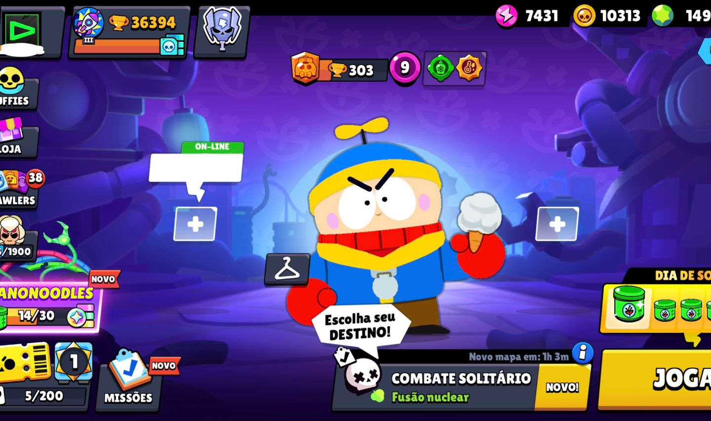 Conta Brawl Stars rara 7 anos