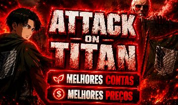 [AOTR] ATTACK ON TITAN RIVALS - CONTAS GEMADAS E UPADAS! (ENTREGA AUTOMÁTICA)