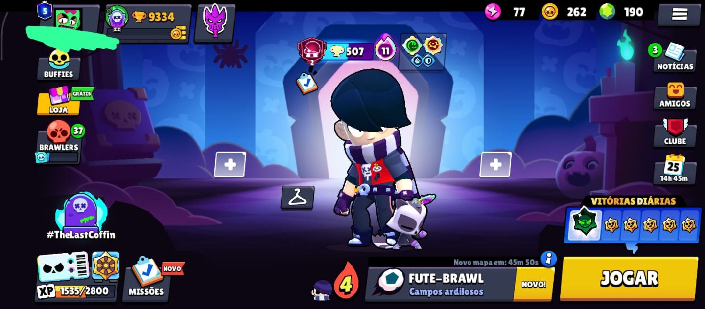 Conta de Brawl intermediária Com Brawl Pass Plus Comprado!