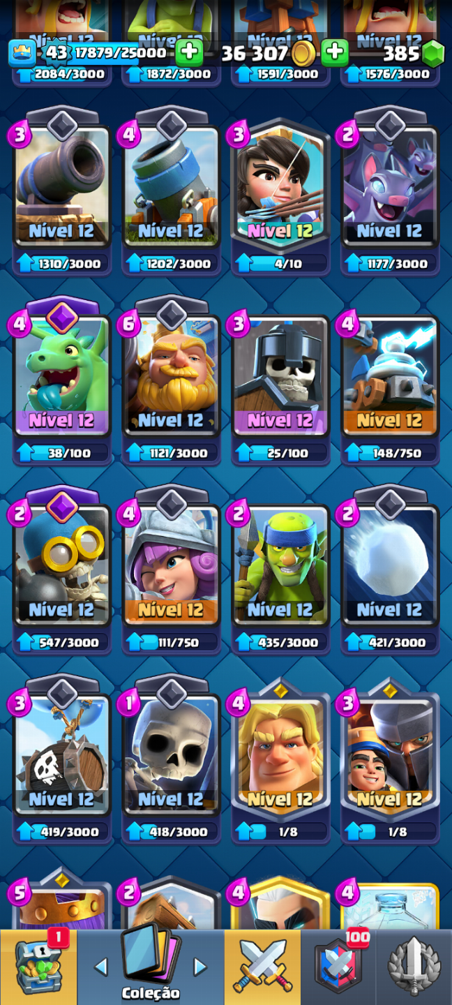 Conta de Clash Royale 7 anos com 3 evo