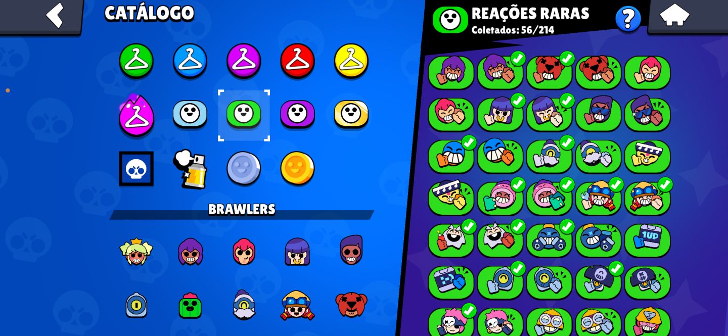 CONTA DE BRAWL STARS(57441 troféus, 17535 blings e 39 gemas)