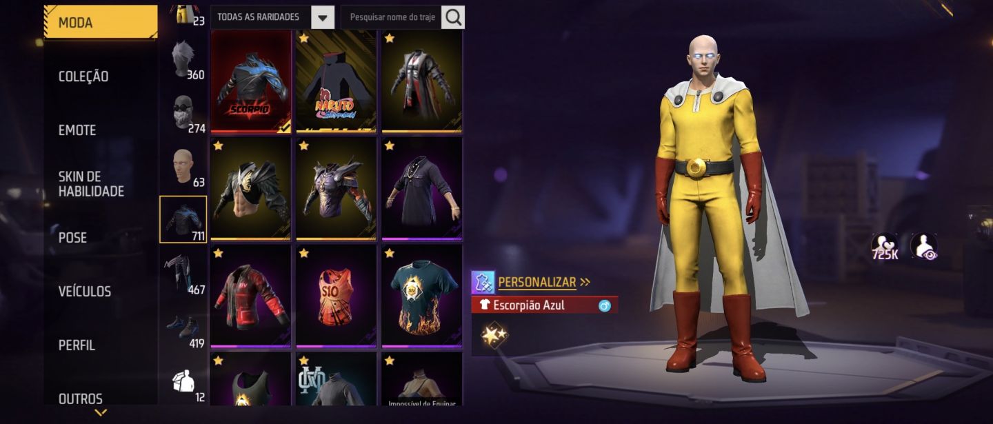 CONTA SUPER RARA DE FREE FIRE