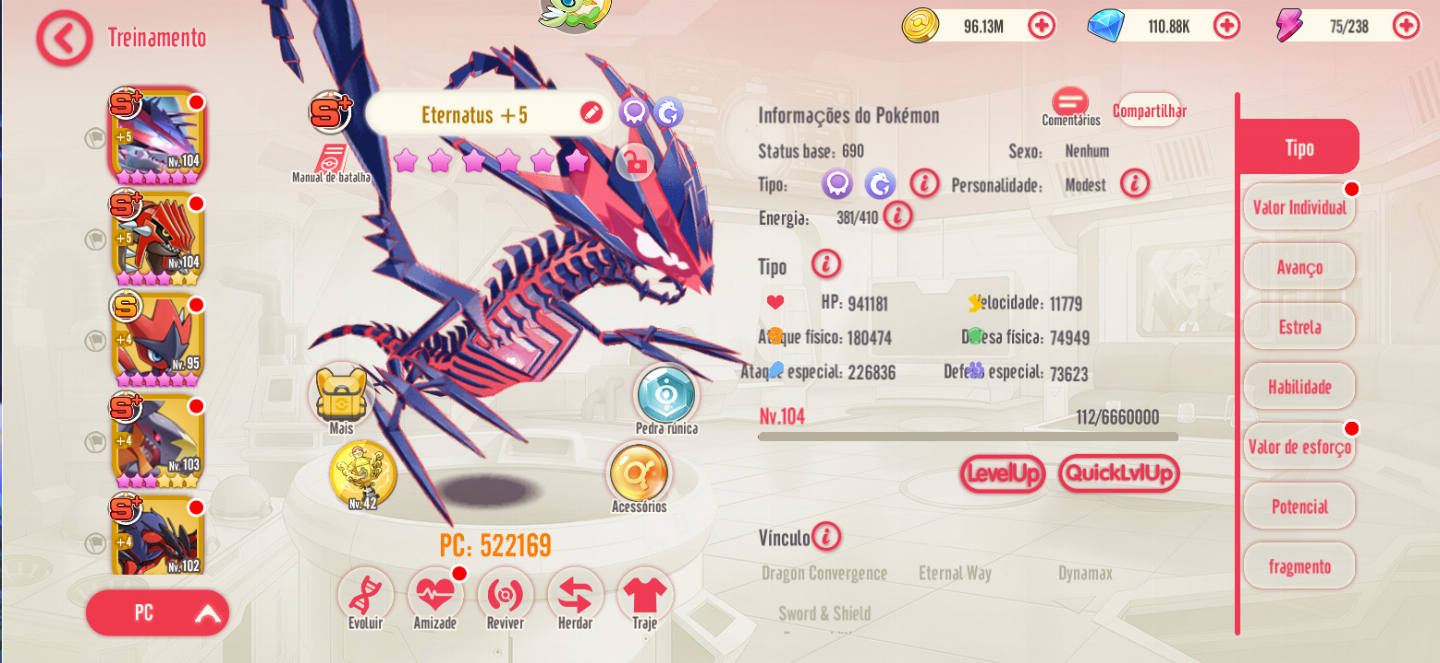 CONTA MEGAMON GLOBAL - MAIS DE 2 MILHÕES DE PODER - LEVEL 104