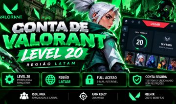 CONTAS VALORANT COMPETITIVO LIBERADO