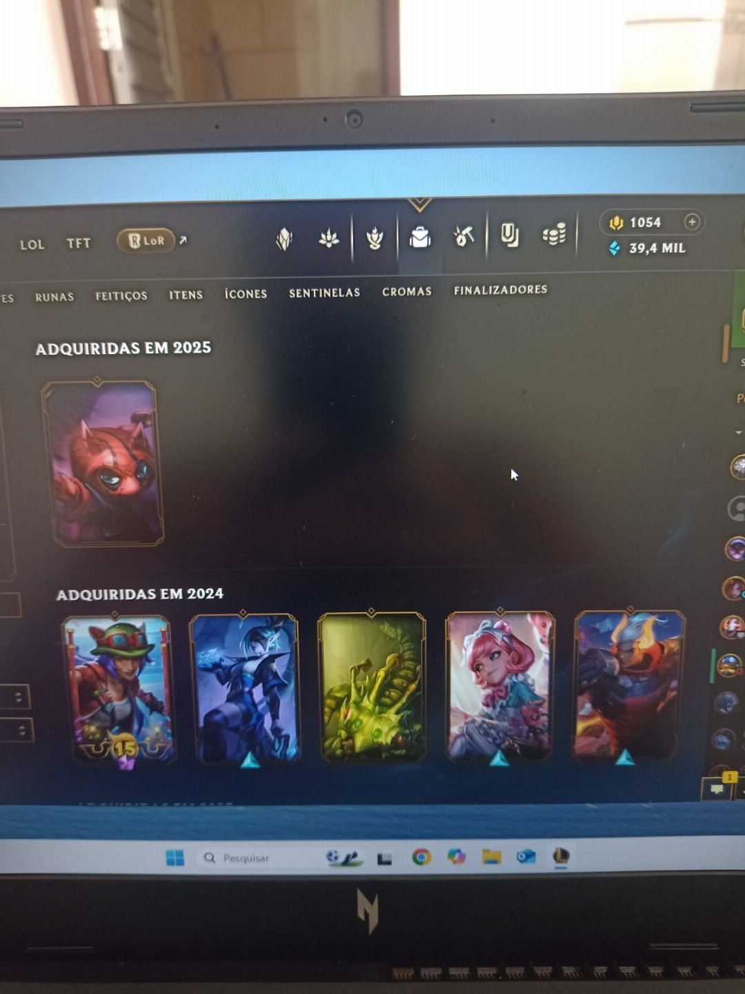 CONTA RIOT( LOL, WILRD RIFT, LOR, TFT) MAIS DE 1K E 500 GASTOS
