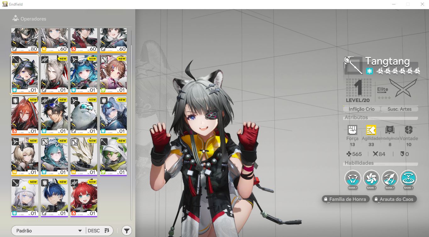[Conta] Arknights: Endfield - Tangtang + Arma Assinatura + 112.000 Ourubis