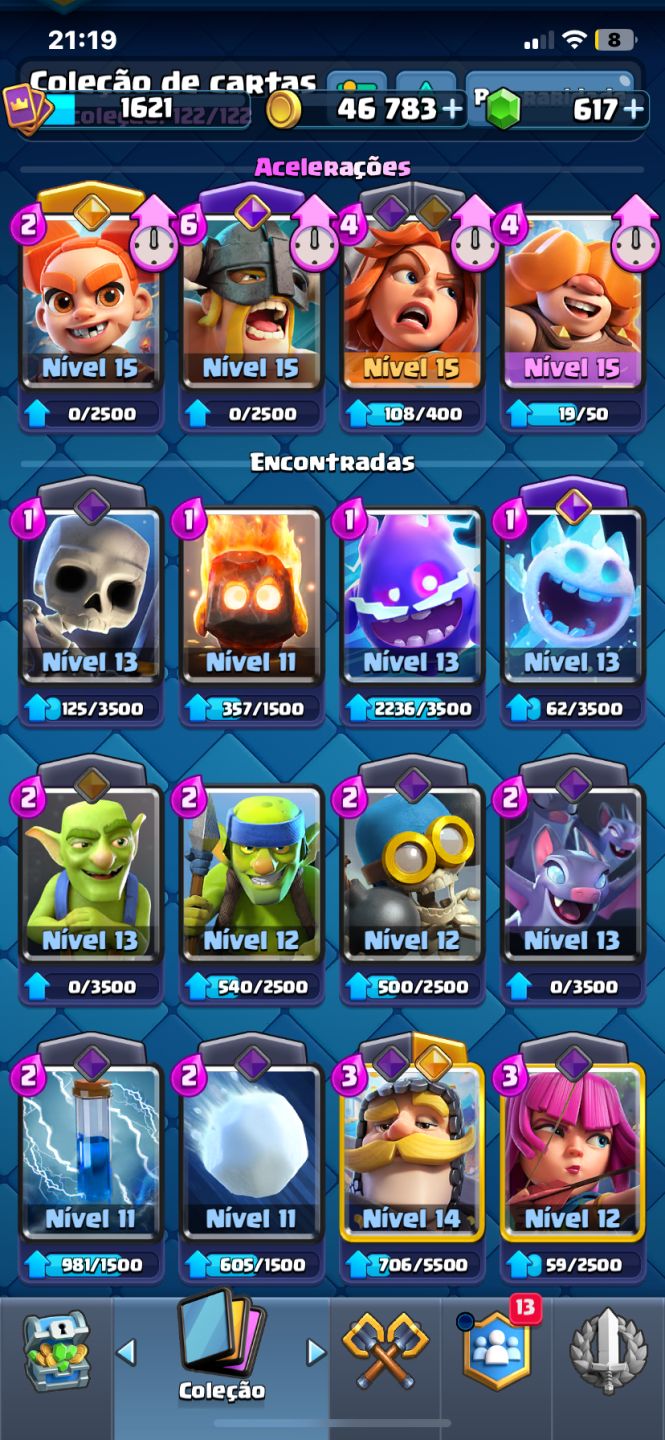 Clash Royale Arena 26 | 10.683 Troféus | 122/122 Cartas
