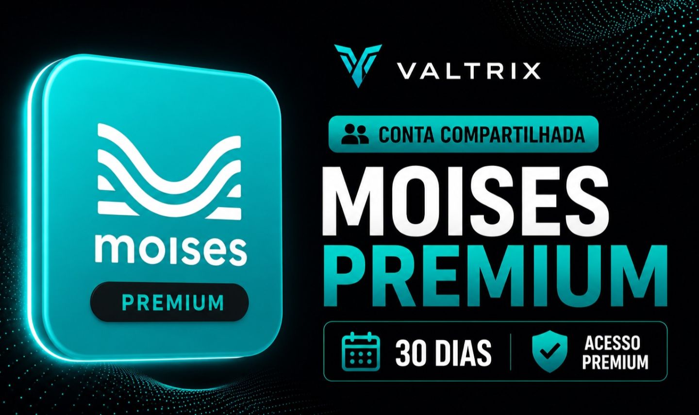 Moises Premium | 30 Dias | Conta Compartilhada | Entrega Automática