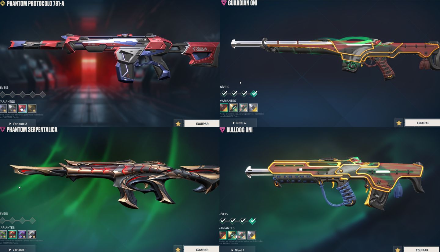 CONTA COM PACOTE CHAMPIONS 2023, 2024, 2025, VCT LOCK//IN E KARAMBIT VCT 25.