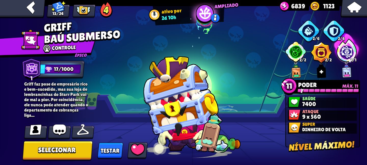Conta de brawl stars upada leia a descrição q vc vai se surpreende