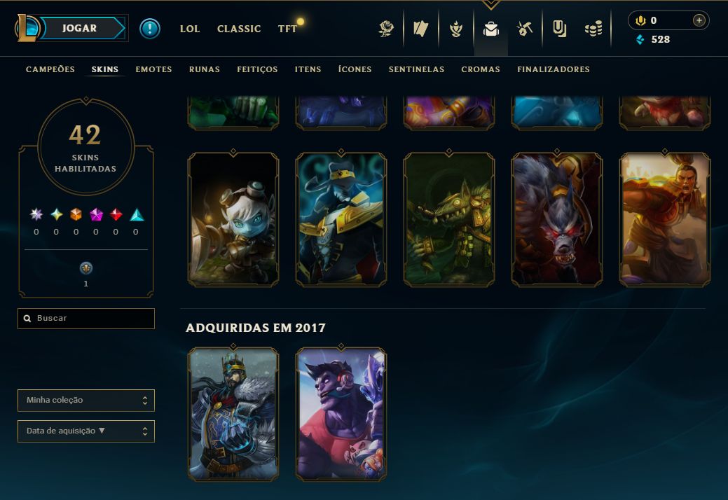 [ENTREGA AUTOMÁTICA] FERRO | 42 SKINS | INSTANTÂNEO | SERVER BR