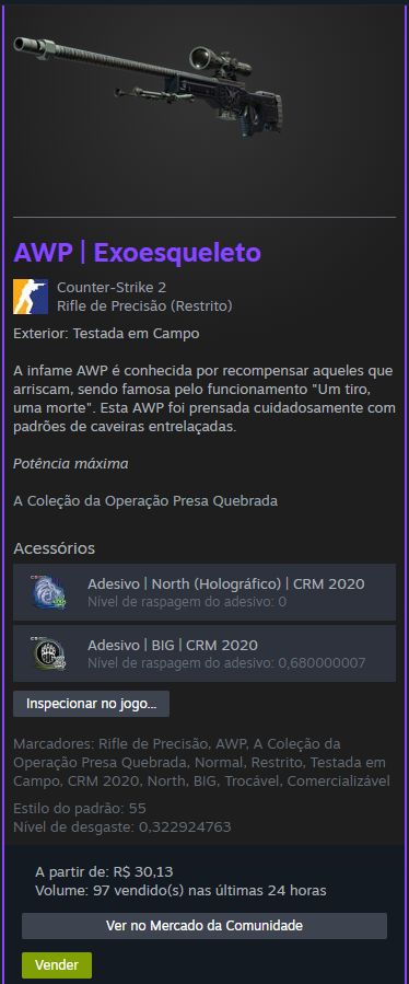 KIT AZUL CS GO (AK47, M4A4, LUVA, DEAGLE, AND AWP