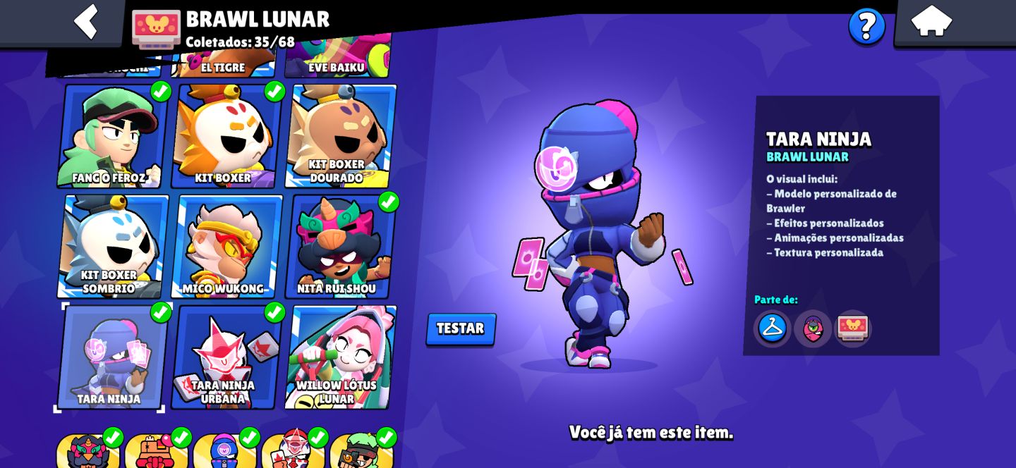 CONTA DE BRAWL STARS RARA E QUASE RANK PRO