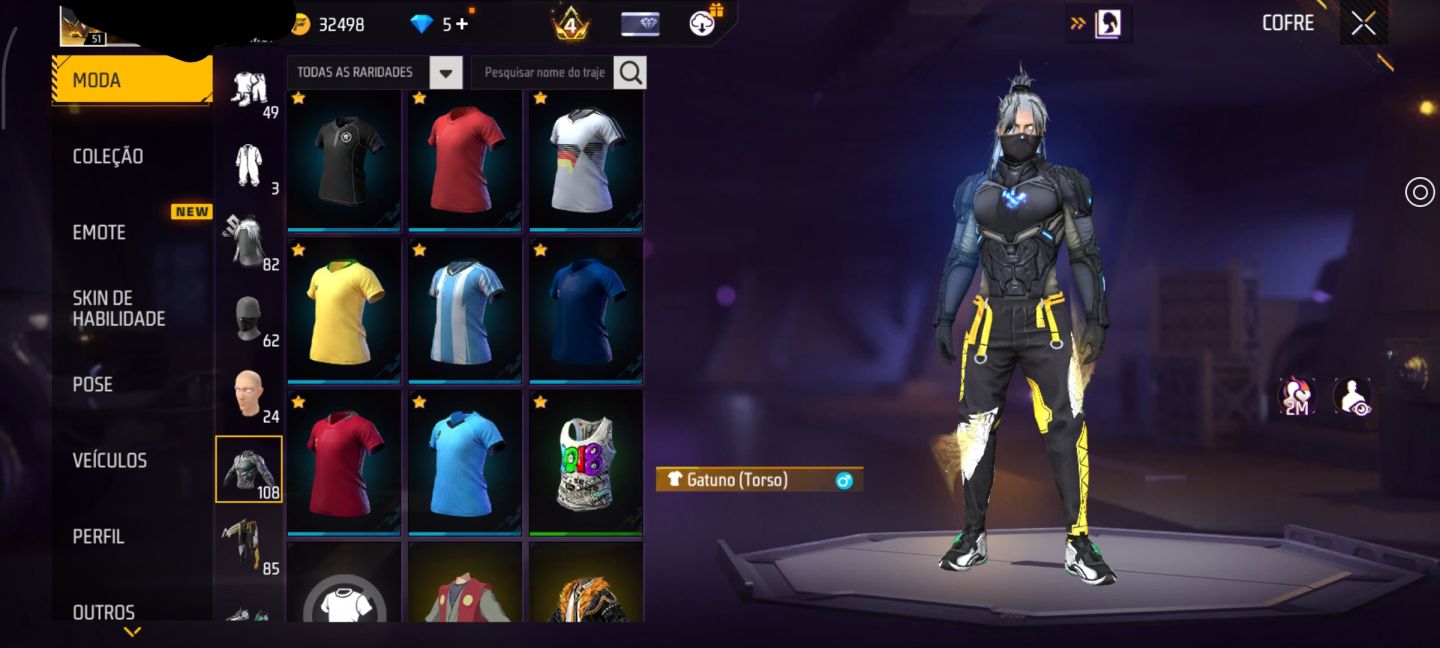 CONTA DE FREE FIRE COM ANGELICAL