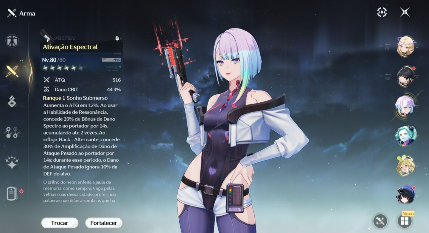 Cartethyia S4+Arma,Lucy S1+Arma, Rebecca S0+Arma. Pit Alto!