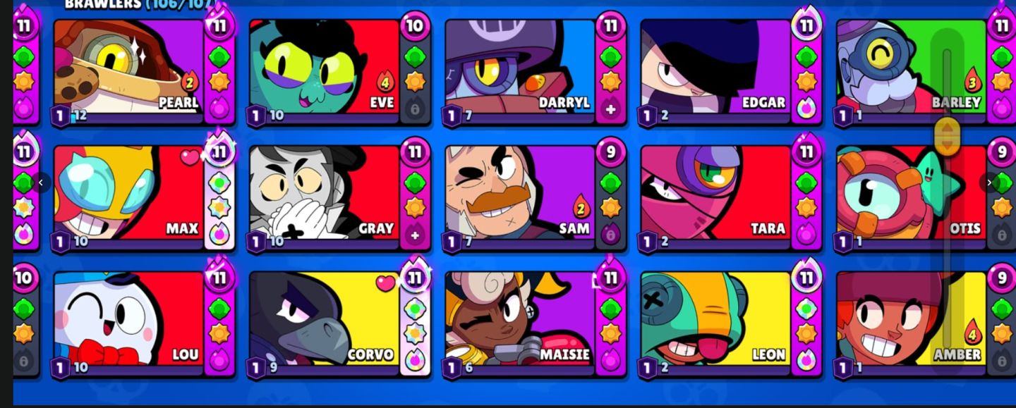 CONTA RARA! BRAWL STARS 84000+ PASSES ANTIGOS CRIADA DESDE DE 2020 TEM DE TUDO