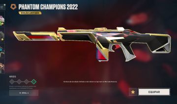 CONTA VALORANT, SKINS CHAMPIONS, SKIN EDIÇÃO LIMITADA