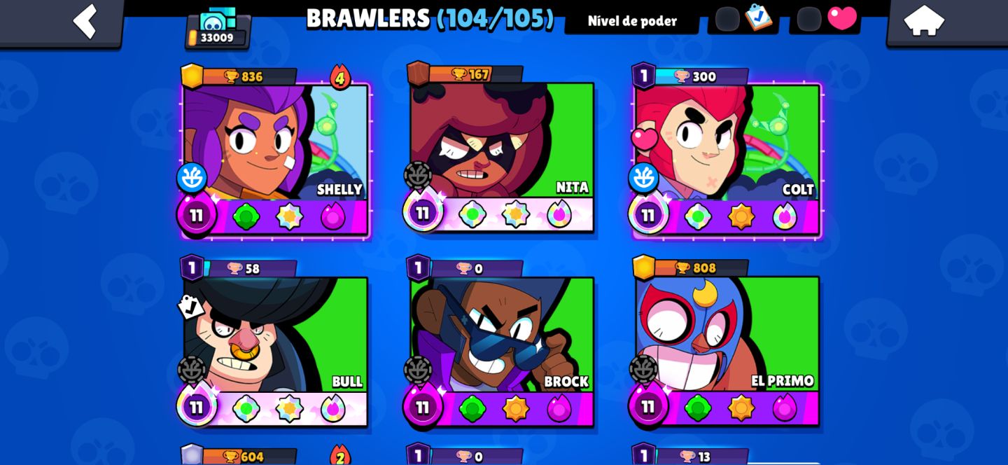 Conta Brawl stars gemada e antiga!!