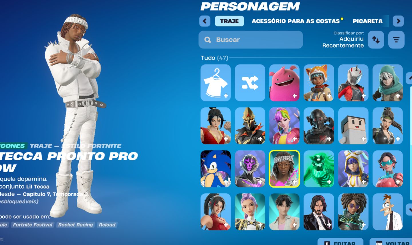 CONTA FORTNITE | 100 V-BUCKS + CLUBE ATIVO