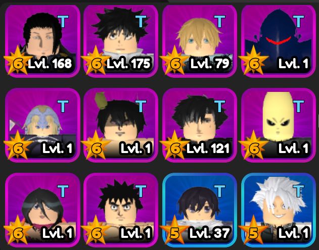All Star Tower Defense | Serviços | Personagens