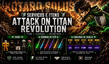 MAIS BARATO! - (SERVIÇOS, FAMILIAS, PERKS) - Attack on Titan Revolution (AOTR)