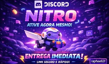 (PROMOÇÃO!) DISCORD NITRO TRIMENSAL E MENSAL (LINK) [ENTREGA AUTOMÁTICA]
