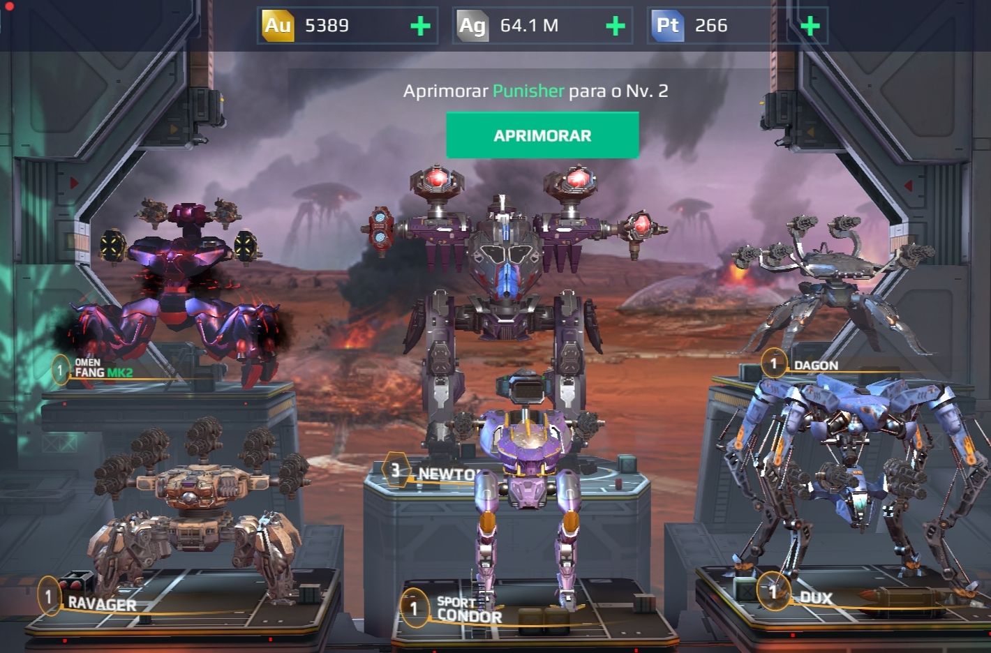 Conta war robots inicial