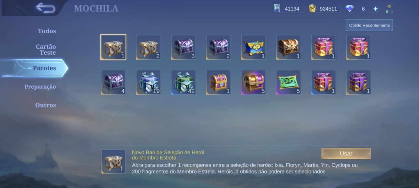 Conta Mobile Legends Lendária