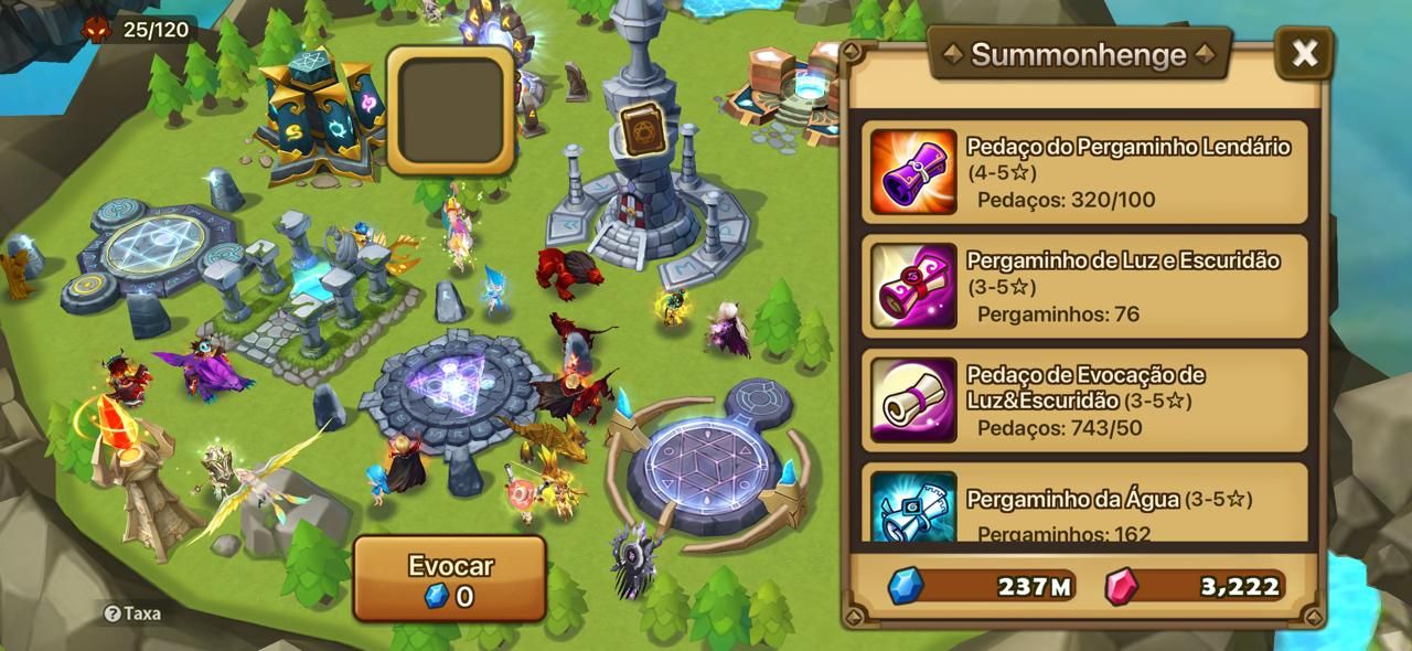 Summoners War - Mega Summonada 2000+ Pergaminhos ! Melhor Preço