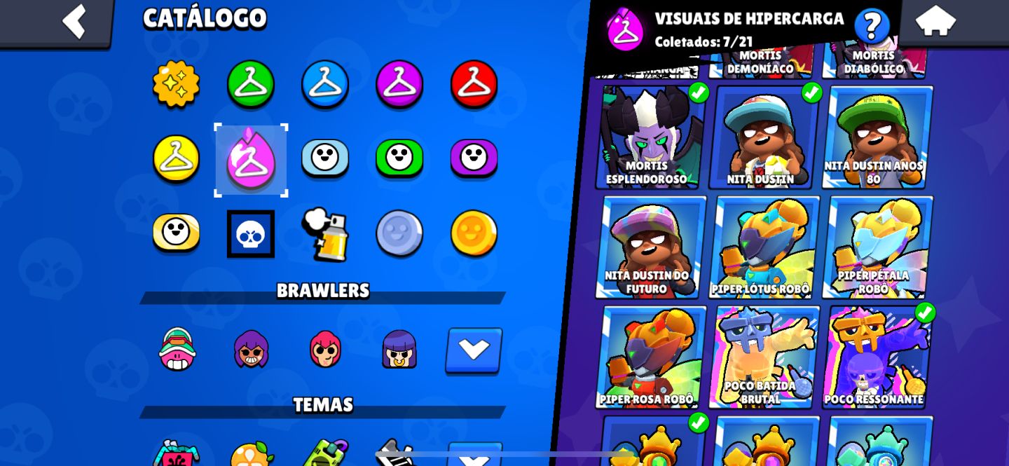 1x Conta Brawl Stars 47k+ Fang furioso e muito mais raridades!