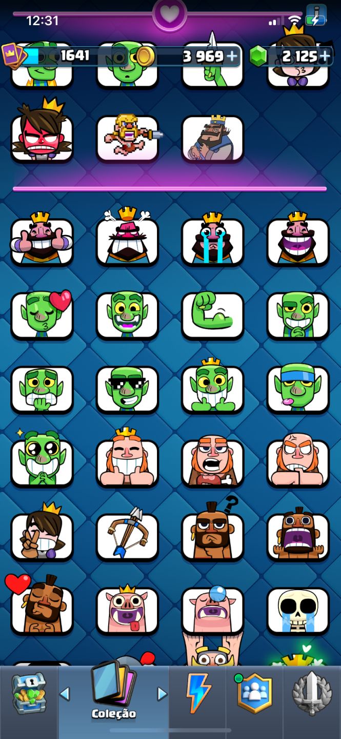 CONTA CLASH ROYALE!!! ( 6 ANOS )FULL CARTAS + FULL TORRE / NVLMAX +2000 GEMAS