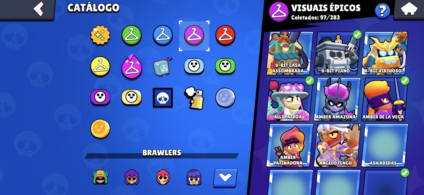 Conta de Brawl stars completa com 99 brawlers e muitas skins