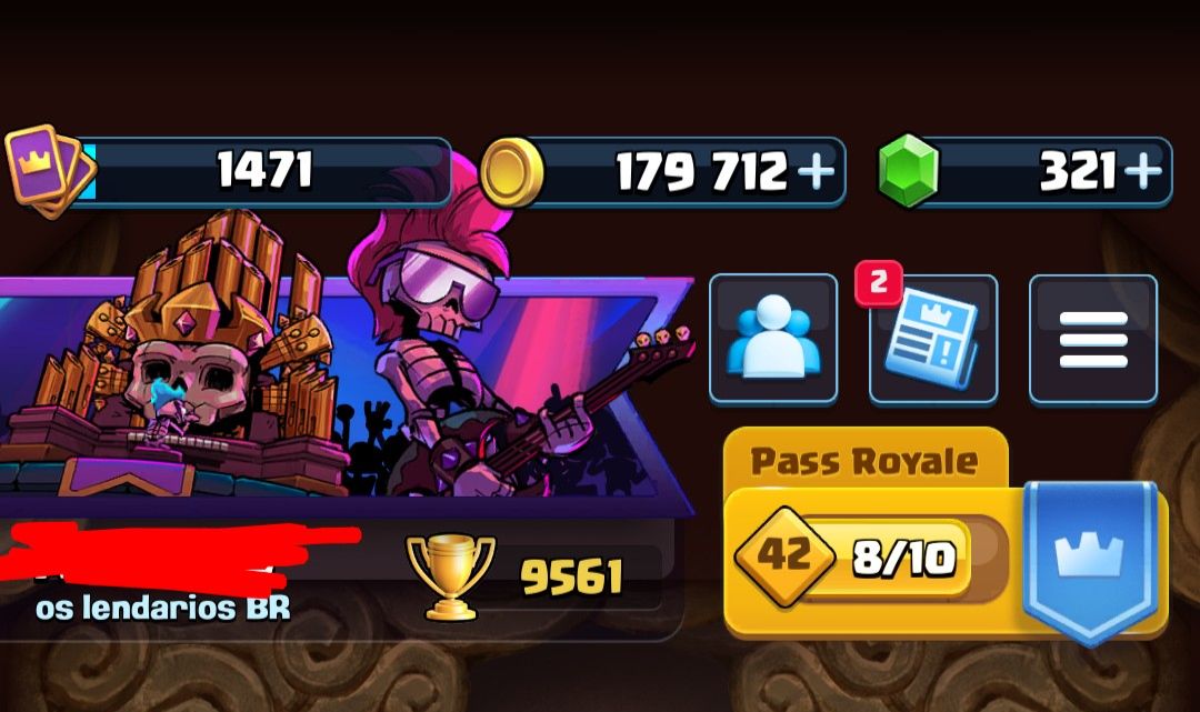 CONTA CLASH ROYALE 9500+ TROFÉUS! (PROMOÇÃO)